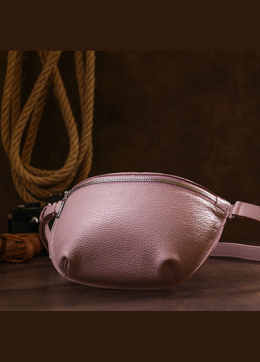 Сумка жіноча шкіряна через плече 16376 Рожевий Shvigel (302009330)