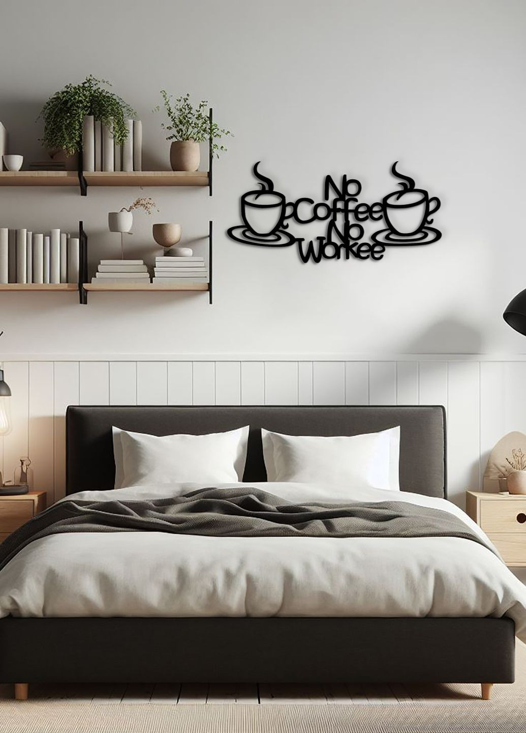 Дерев'яна картина на кухню, декор для кімнати "Ранкова кава", декоративне панно 35х18 см Woodyard (291842666)