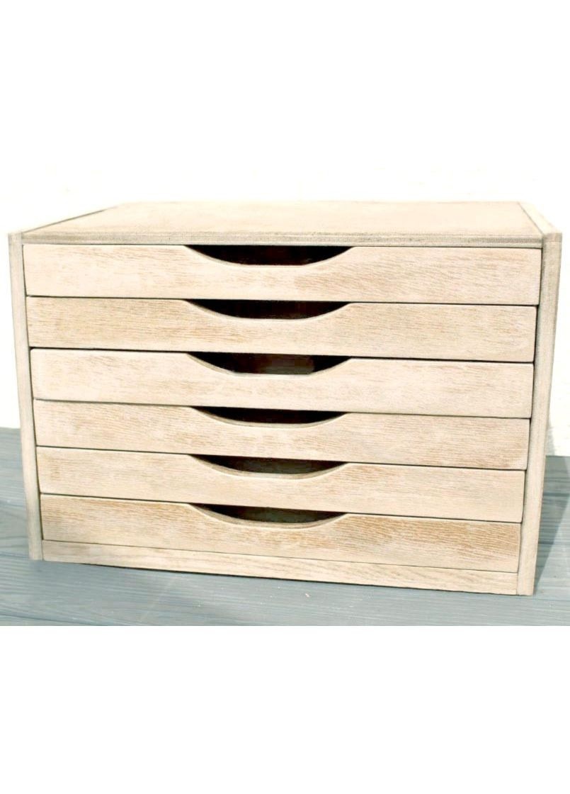 Мини-комод из дерева Рантау бланже (МНК-006501) No Brand (328230338)