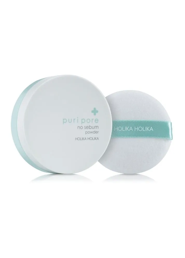 Puri Pore No Sebum Powder 7 g матирующая рассыпчатая пудра для лица с витамином Е Holika Holika (400262229)