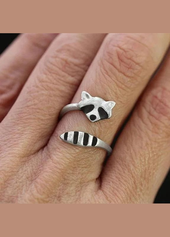 Каблучка для дівчини колечко у вигляді єнота регульований Fashion Jewelry (285780980)