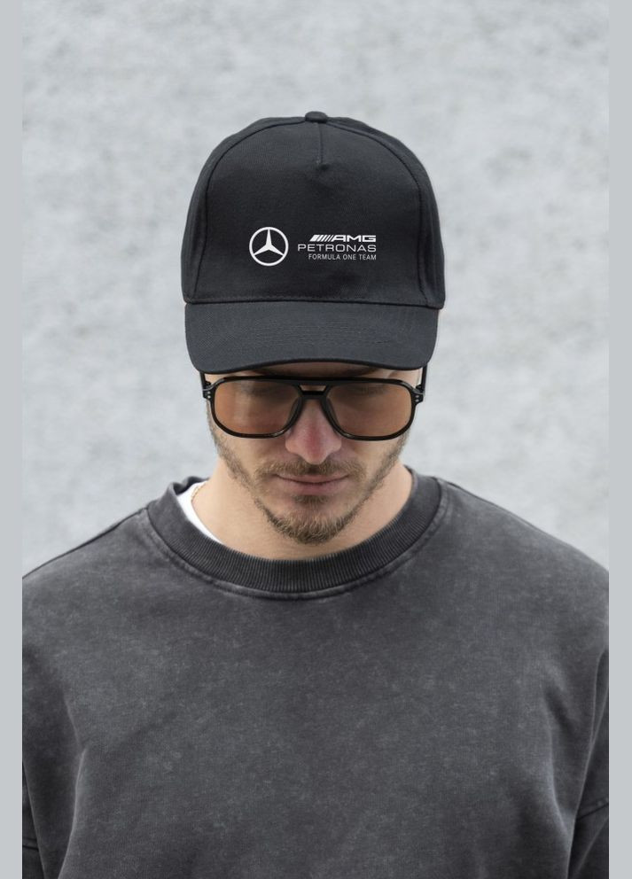 Кепка бейсболка тракер з принтом AMG Black Without (341086877)