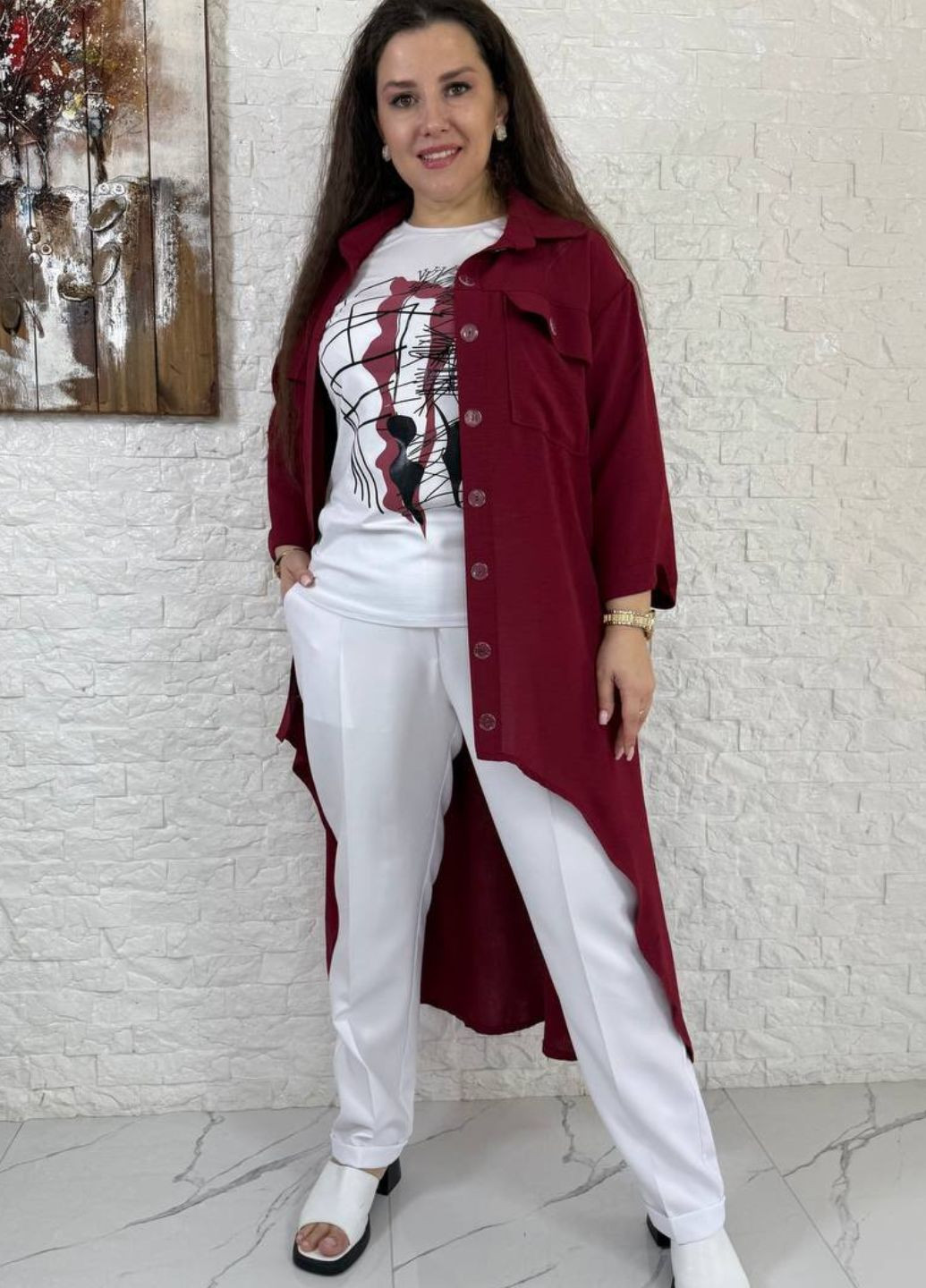 Костюм-тройка: рубашка, футболка и брюки Tik-Tak (340163689)