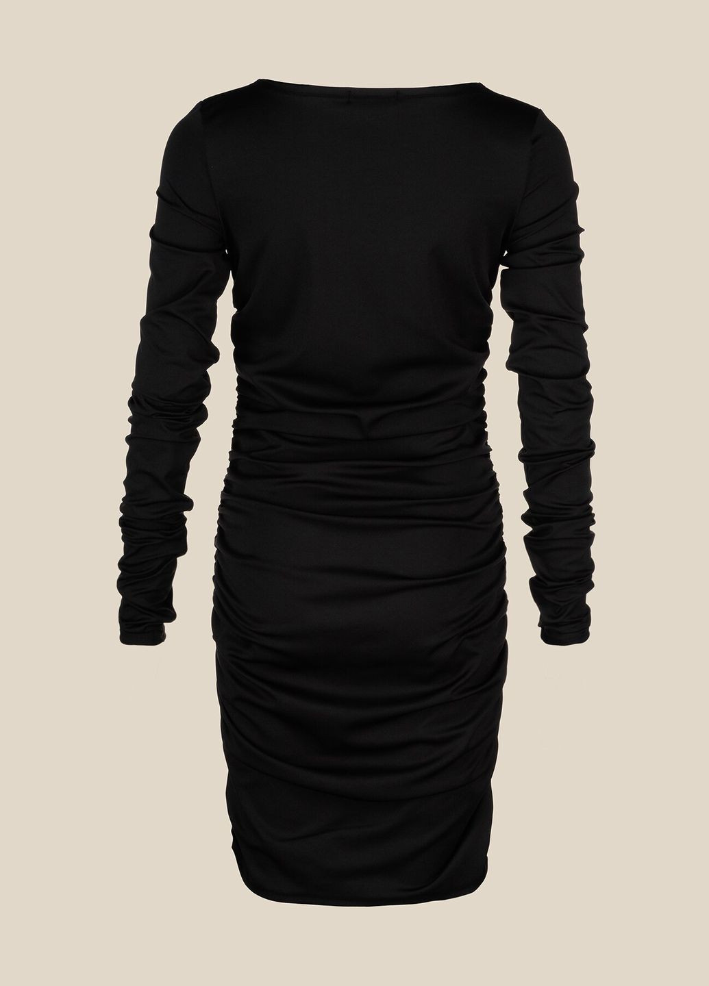 Черное повседневный платье однотонное женское wtc02427 черный shop (2000990927422) LAWA однотонное