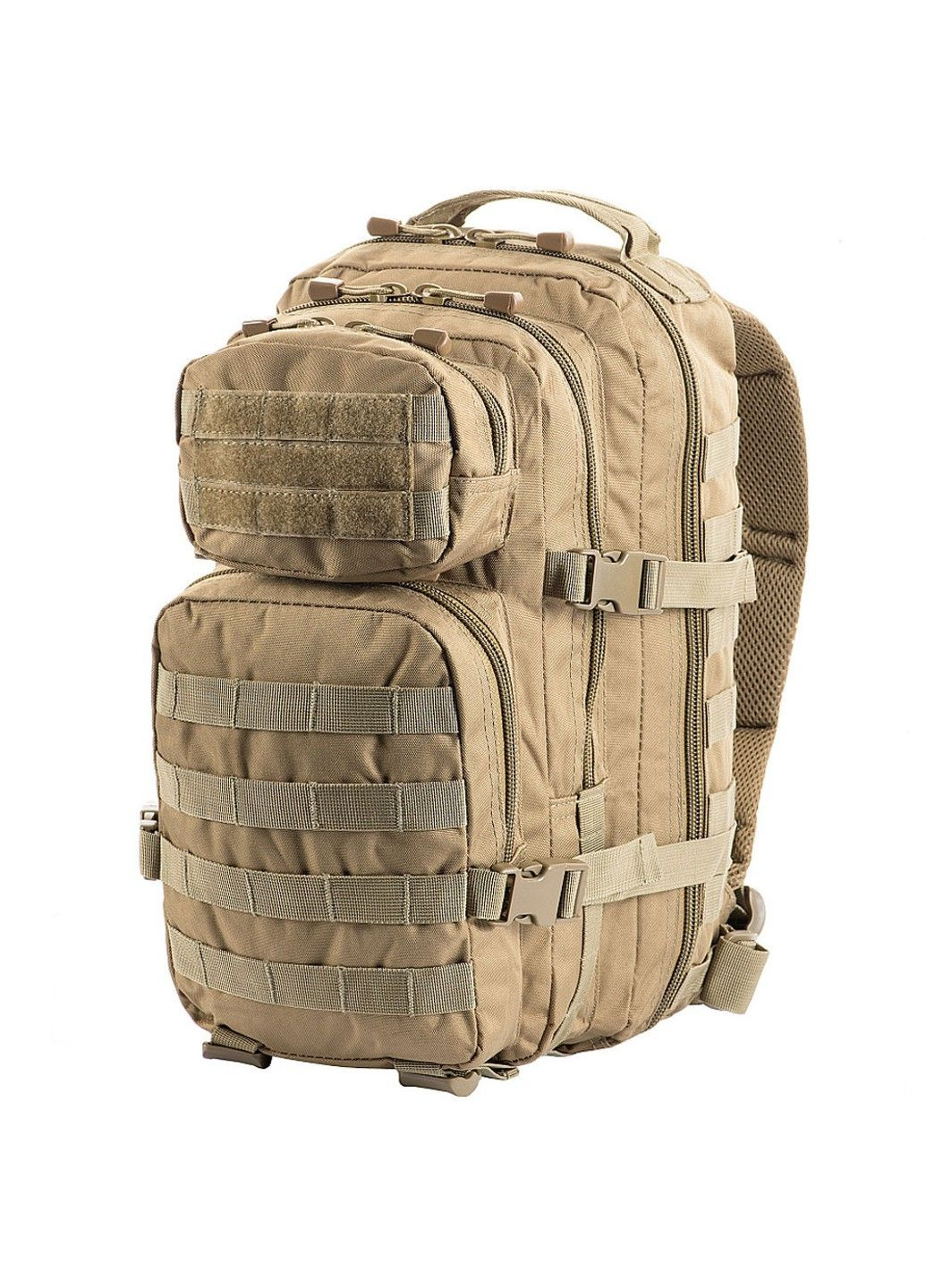 Рюкзак 20л с системой Molle и съемным поясом / Прочный рюкзак ASSAULT PACK TAN размер 42х20х25 см M-TAC (293269491)