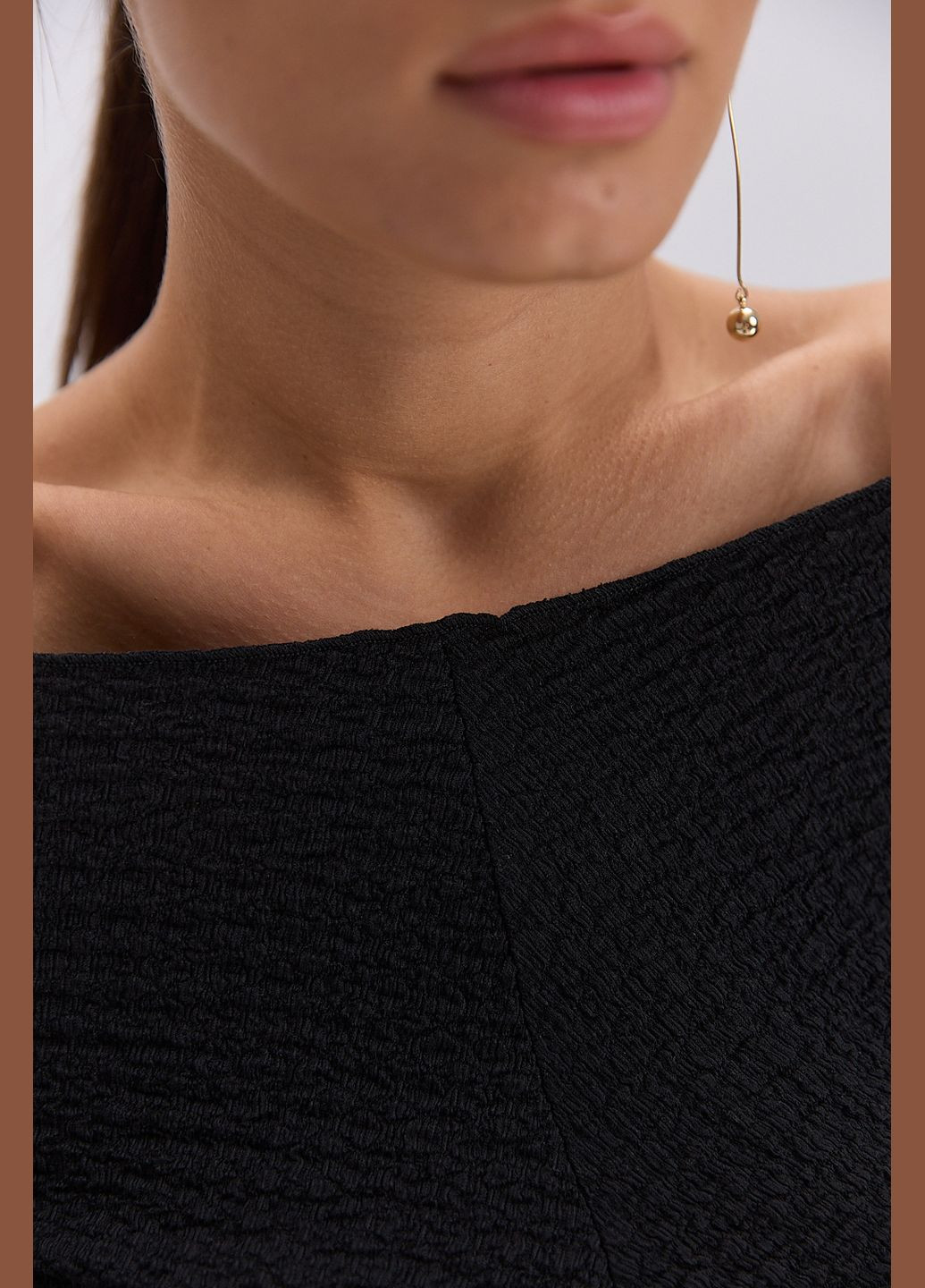 Жіночий лонгслів з жатого трикотажу Arjen (324635178)