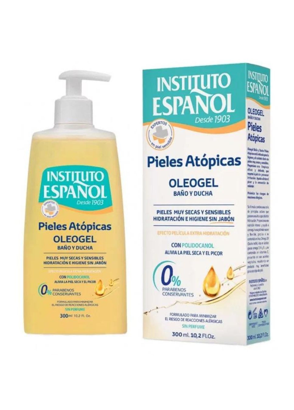 Гель для душу Atopical Oleogel без мила для чутливої шкіри, 300 мл Instituto Espanol (304296245)