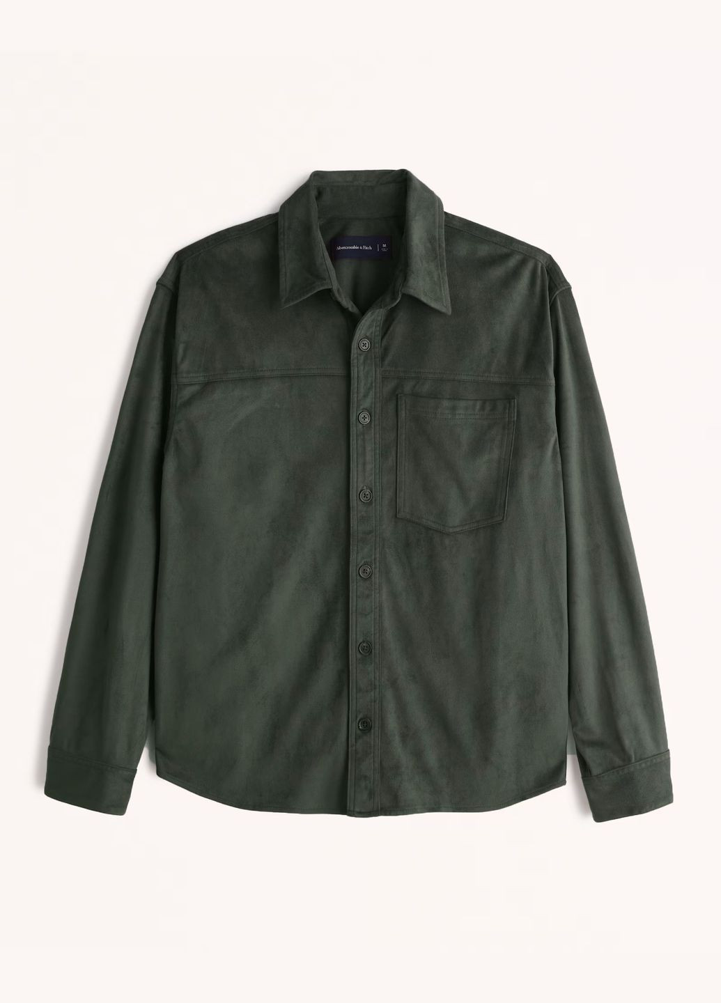 Темно-зеленая рубашка Abercrombie & Fitch