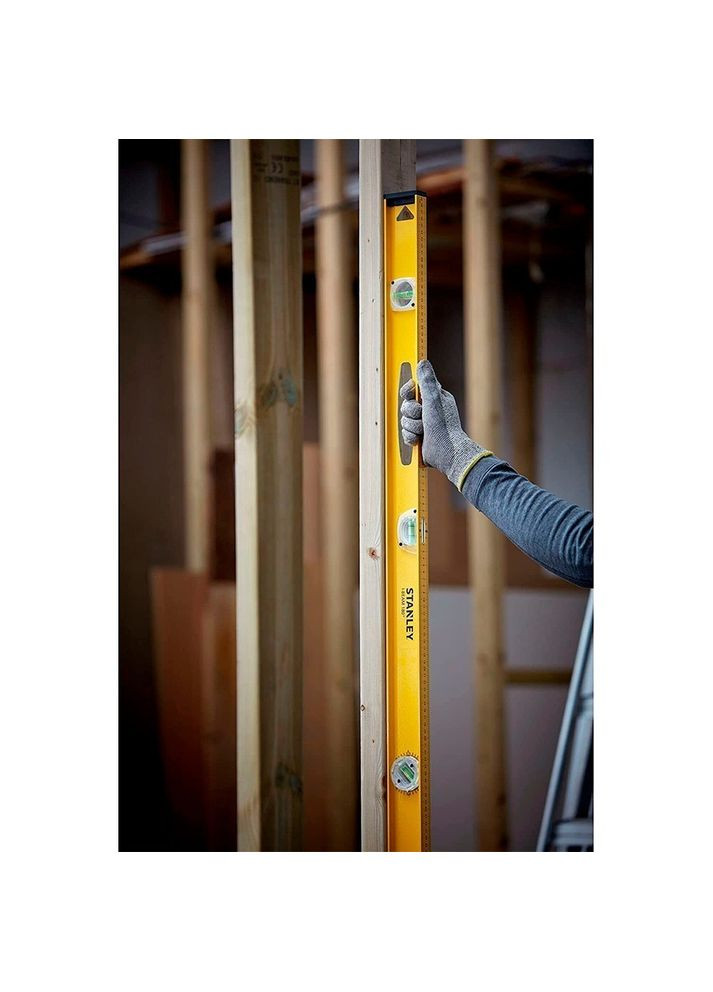 Уровень строительный PRO I-BEAM 180 (1 м, 3 капсулы) алюминиевый пузырьковый с поворотной капсулой (24433) Stanley (307086288)