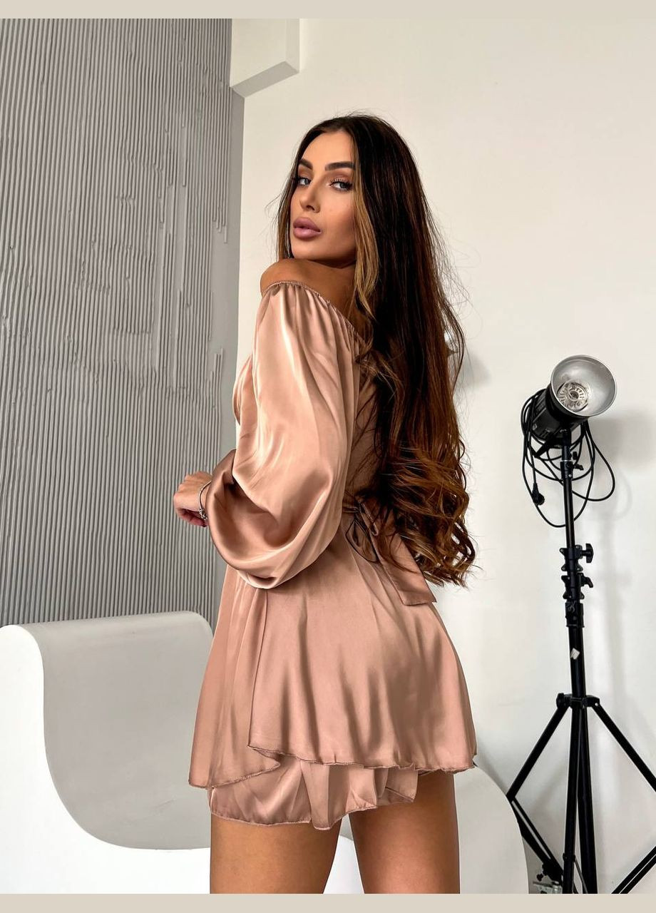 Бежева сукня-комбінезон Україна однотонна