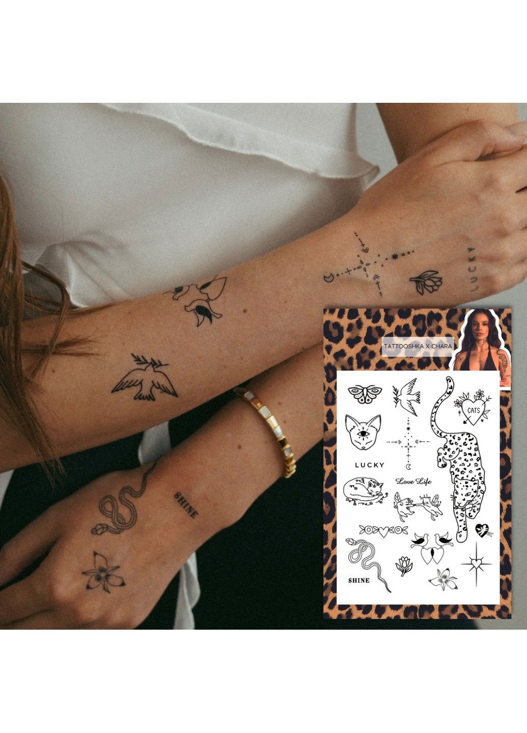 Тату набор "Chara’s mood" Tattooshka (303140489)