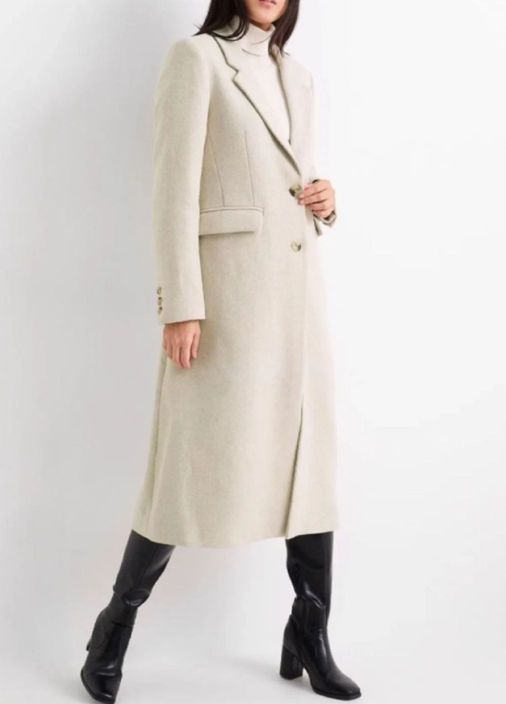 Світло-бежеве зимнє Пальто C&A