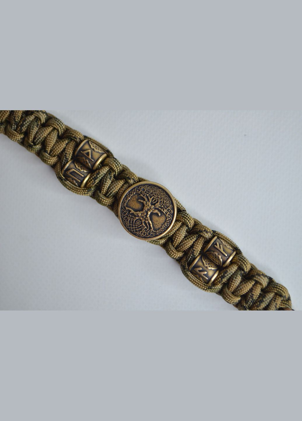 Браслет с молотом тора деревом Ирдасиль и рунами стирлого футарка + брелок в подарок No Brand (341738777)