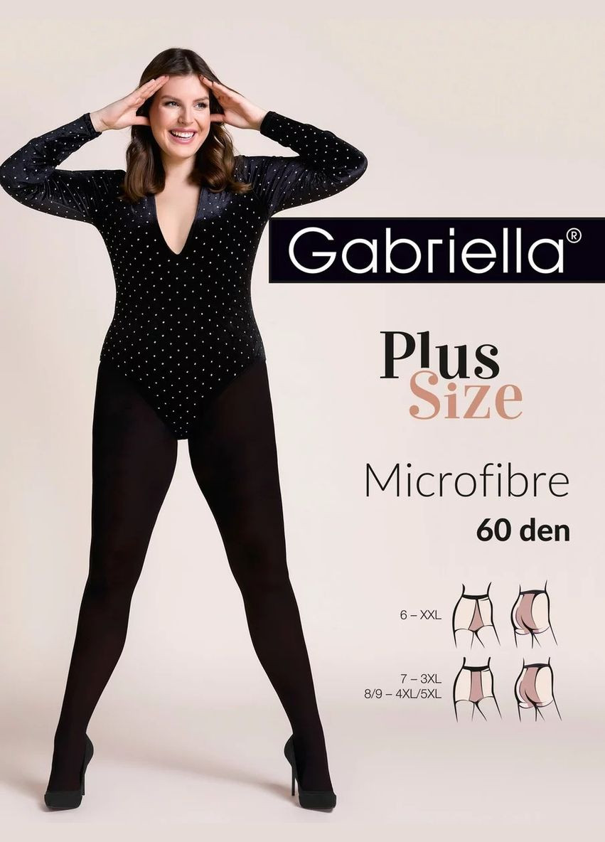 Женские колготки из микрофибры большого размера Gabriella (338792220)