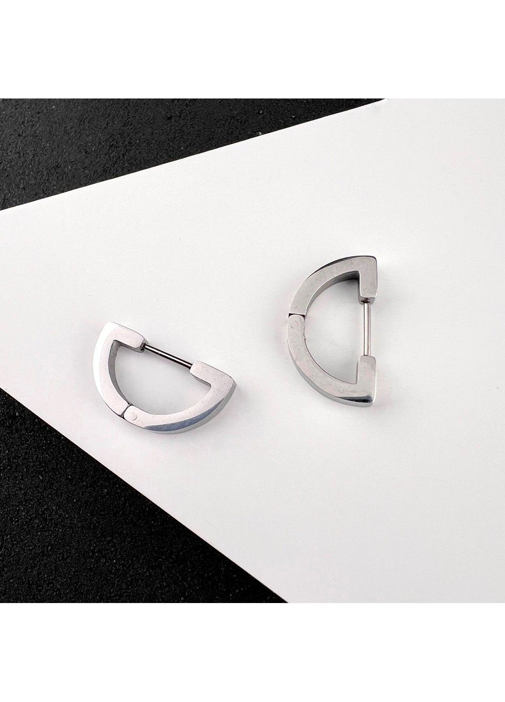 Серьги из нержавеющий медицинской стали ES-328 No Brand (299330413)