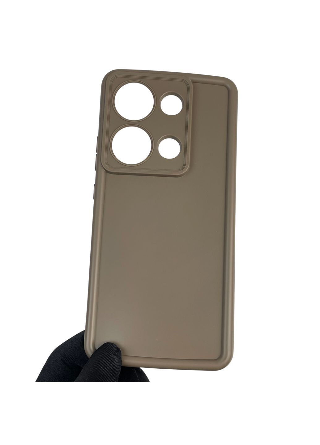 Чохол силіконовий Soft Touch для Poco M6 Pro 4G коричневий (Повний захист камери) Xiaomi (366388866)