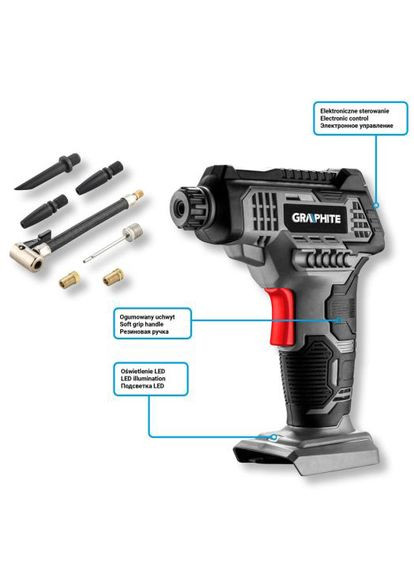 Автомобільний компресор Energy+ (58G041) без АКБ та ЗУ Graphite (326800772)