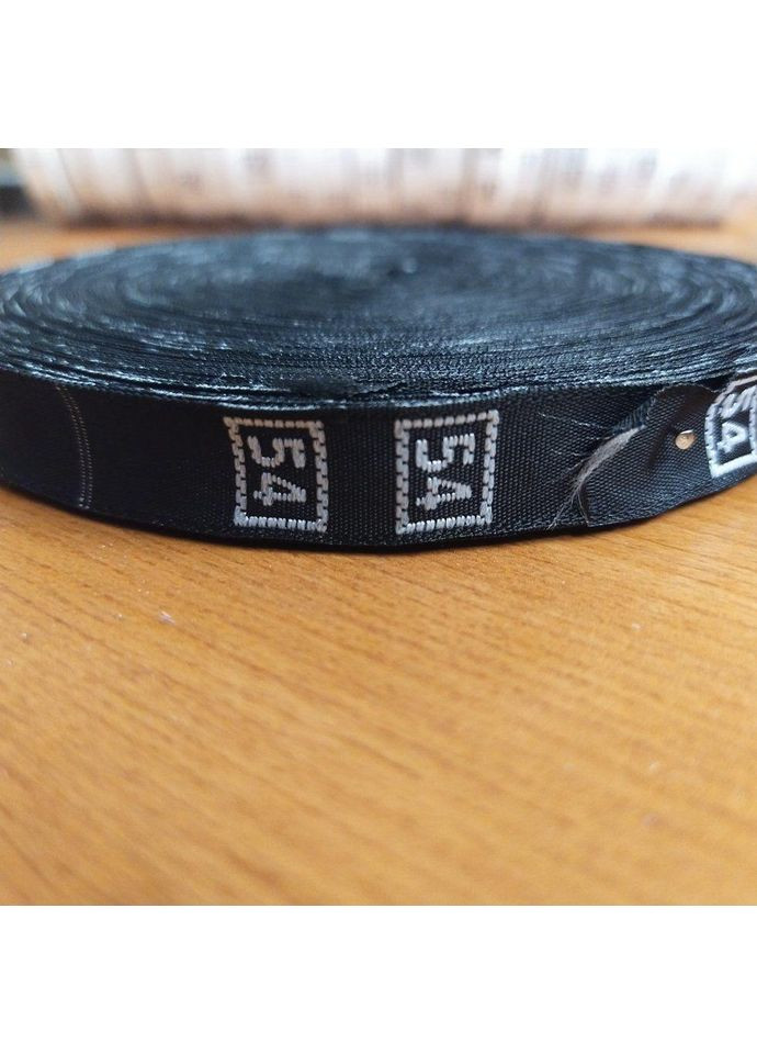 Размерник тканевый (жаккард) #54 960шт. Черный Plus-plus (354793703)