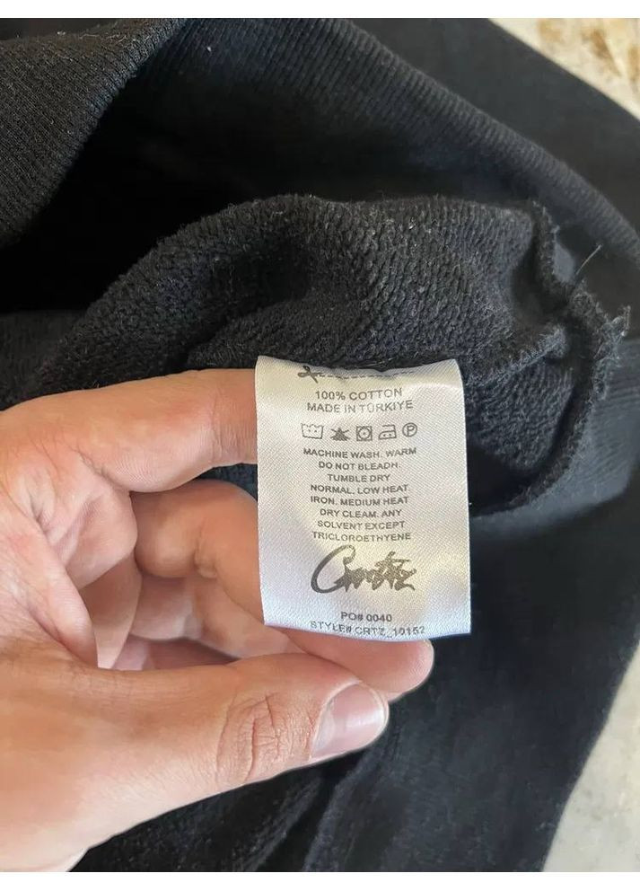 Мужские худи с белым красивым черным принтом, в стиле corteiz. No Brand (363819827)