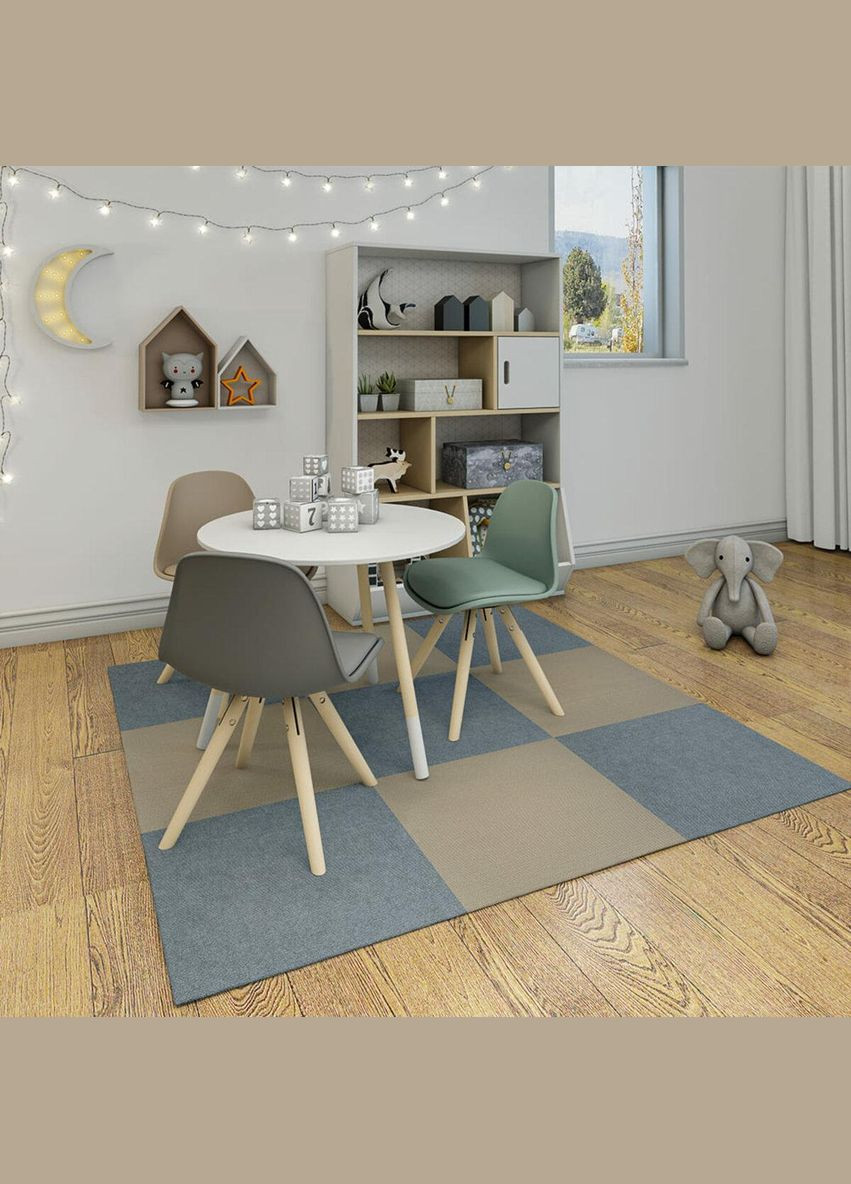 Самоклеюча плитка під ковролін сіра 600х600х4мм (3DPanda-1418) Sticker Wall (323155188)