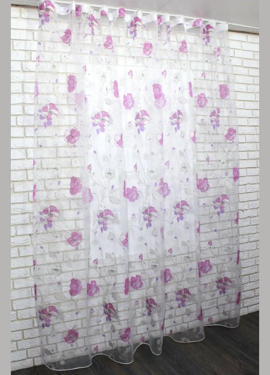 Гардина тюль органза готовая 3 м 300x270 см (tul-983т-5) No Brand (306633412)