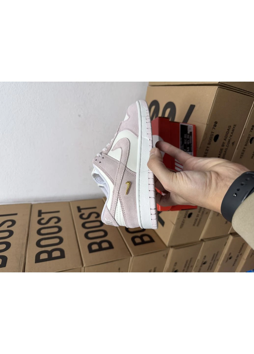 Рожеві кросівки чоловічі nike sb dunk sail pink найк сб данк рожеві демісезон No Brand