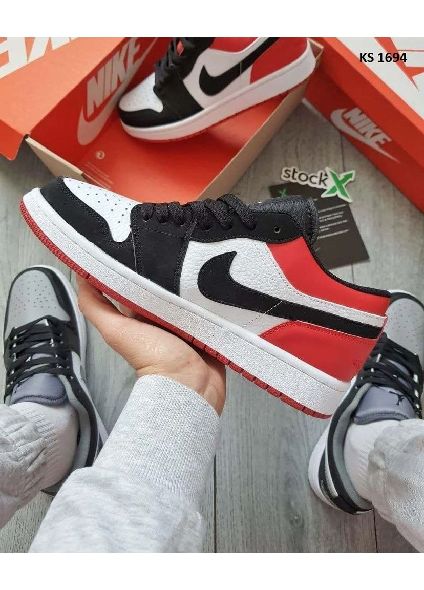 Комбіновані Осінні кросівки чоловічі nike air jordan 1 low найк аір джордан No Brand