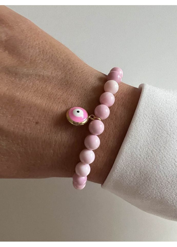 Браслет із рожевого каміння з підвіскою 5155 LeBijou (368559384)