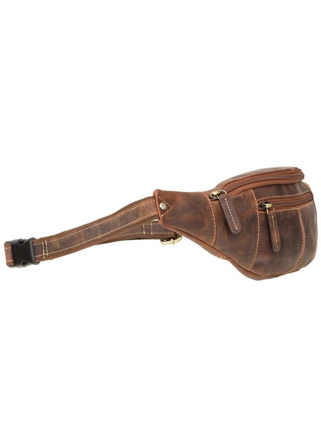 Сумка на пояс мужская кожаная спортивная через плечо Коричневый 35030 Visconti (335007987)