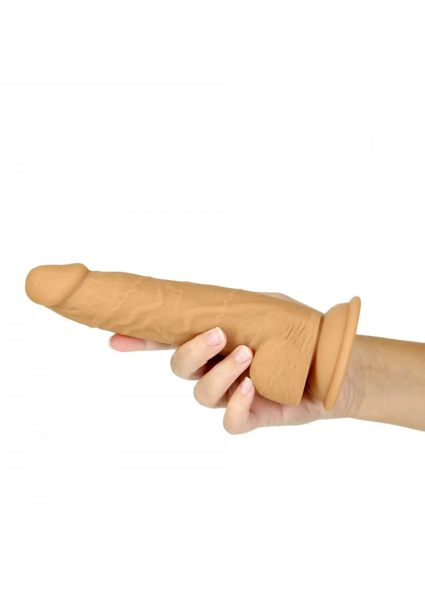 Фалоімітатор Naked 8″ Silicone Dual Density Dildo Vanilla, віброкуля в подарунок ADDICTION (366962908)
