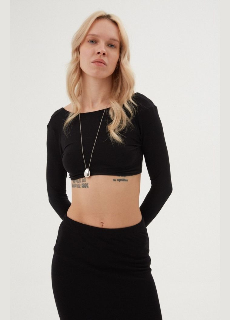 Лонгслив базовый с фигурным низом Twice (316090104)