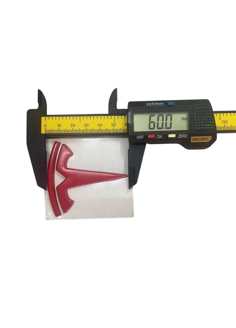 Эмблема 3, Y черная 60х55мм металл: алюминиевый сплав (на скотче) Tesla (369611381)