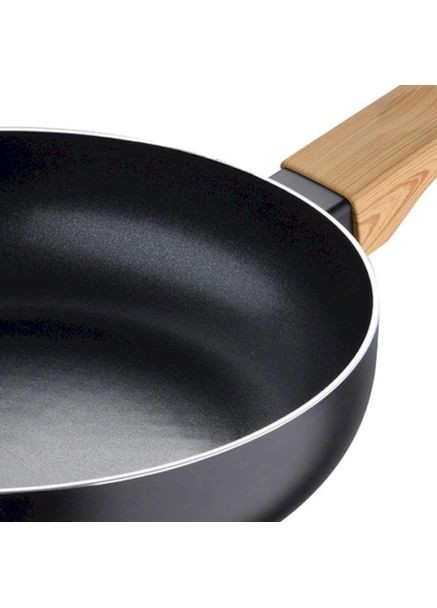 Сковорода універсальна Earth black BG-34624-BK 28 см чорна Bergner (364101585)