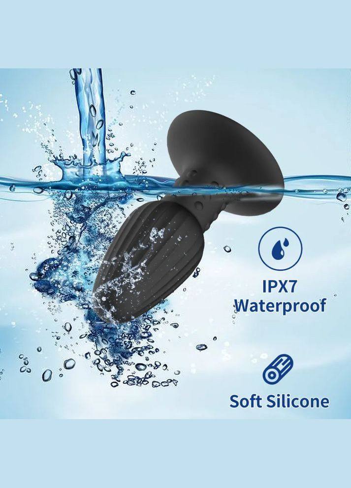 Анальная пробка FANG Style 2 силиконовая на присоске Focus (303896706)