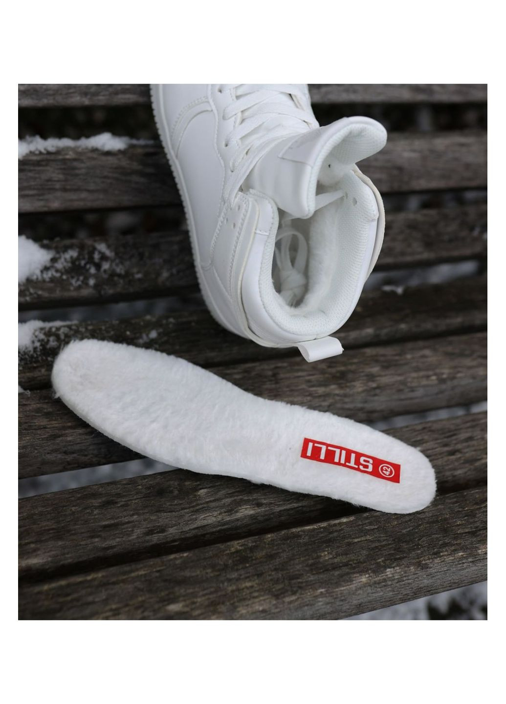 Белые зимние зимние кроссовки No Brand