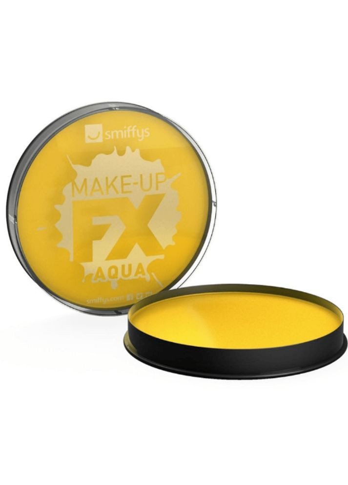 Фарба для обличчя та тіла на водній основі Smiffys FX Make Up Aqua Face & Body Paint - Yellow No Brand (299317463)