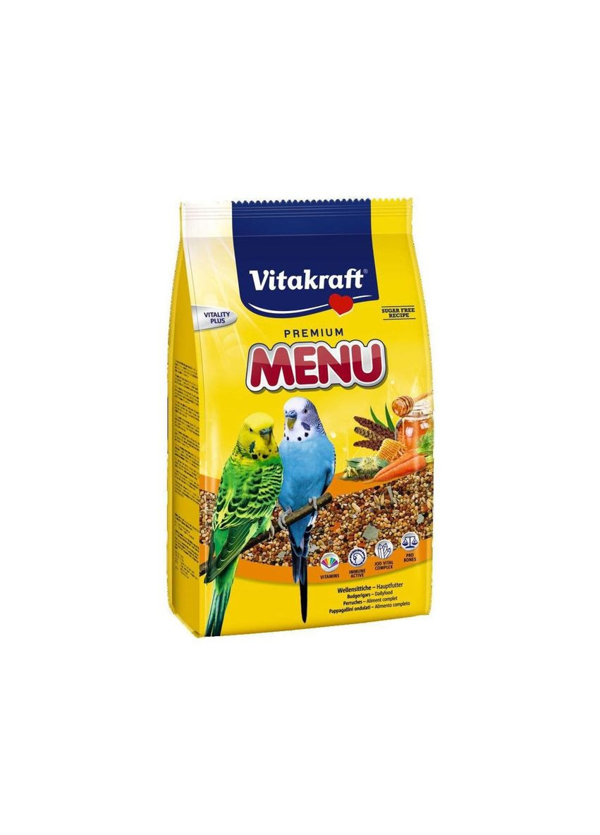 Повседневный корм для волнистых попугаев Menu Vital 1 кг (4008239214447) Vitakraft (279572596)