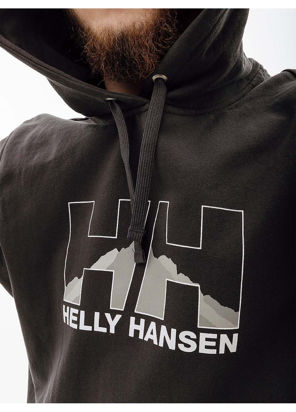 Чоловіче Худі NORD GRAPHIC PULL OVER HOODIE Сірий Helly Hansen (302210567)