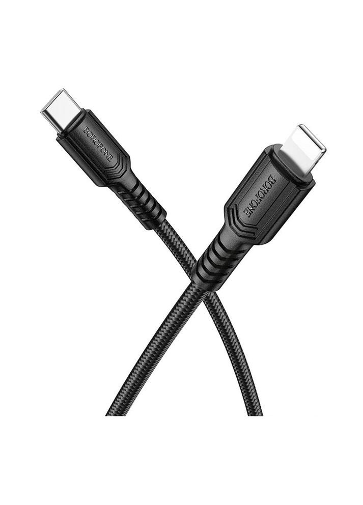 Кабель для зарядки Lightning Type-C для iphone / дріт, шнур тайп сі на лайтнінг зарядний кабель для айфона Borofone (360629748)