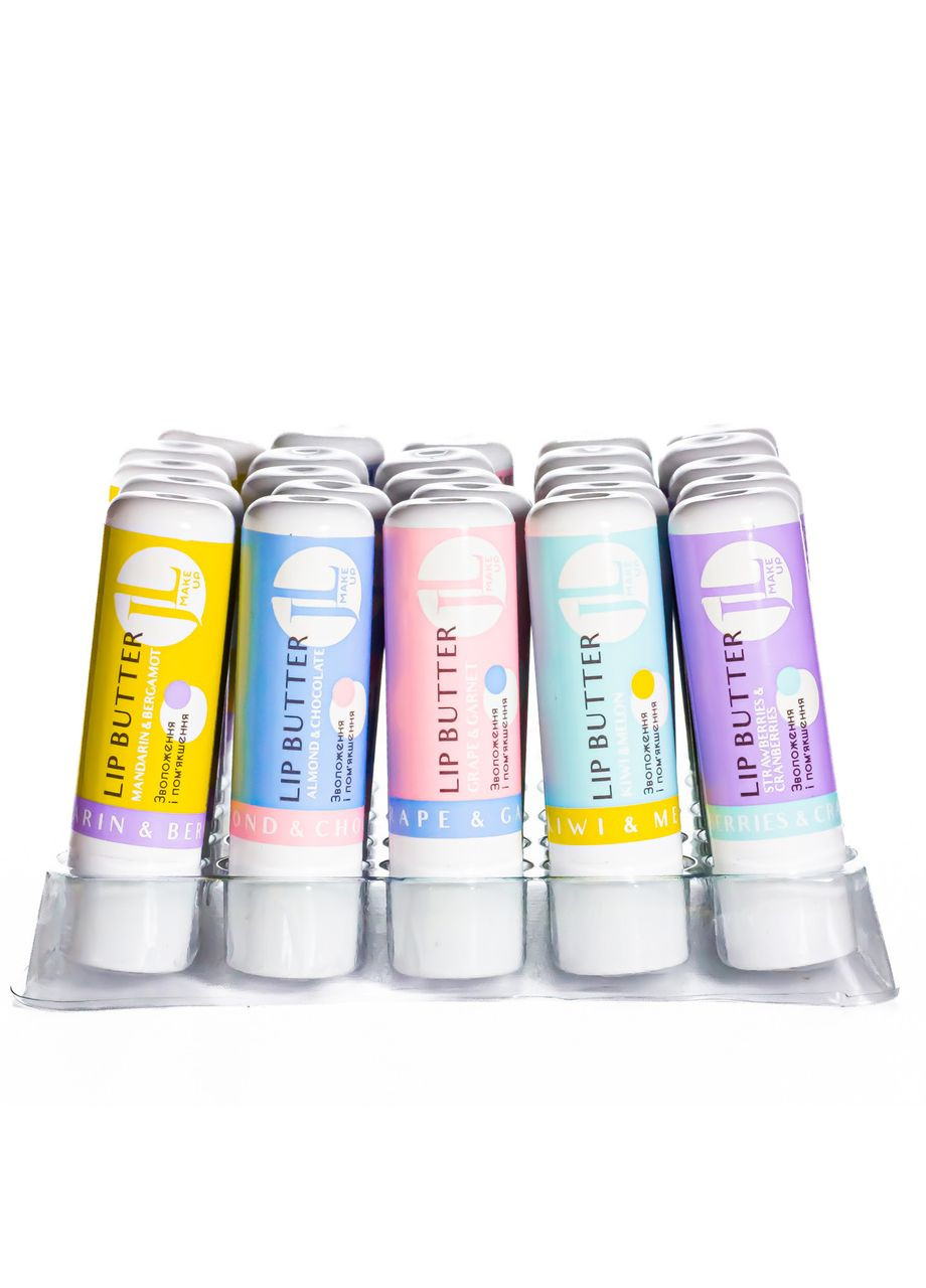 Батер бальзам-масло для губ Lip Butter Mix упаковка 25 шт Jovial Luxe (367985391)