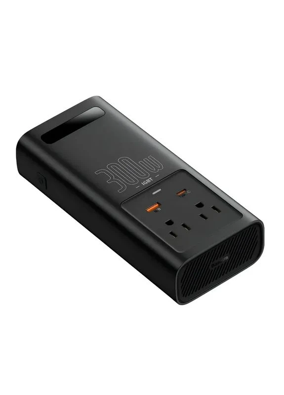 Автомобільний інвертор Baseus 300W 110V USB-C чорний No Brand IGBT Power Inverter (401167259)