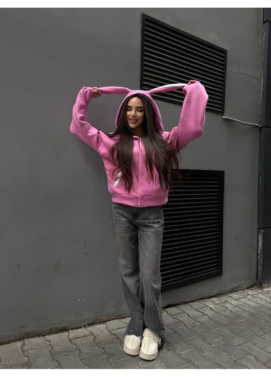 Женские худые с принтом на тринитке с флисом (замеры в описании) DK/DL Мода без кордонів (363829076)