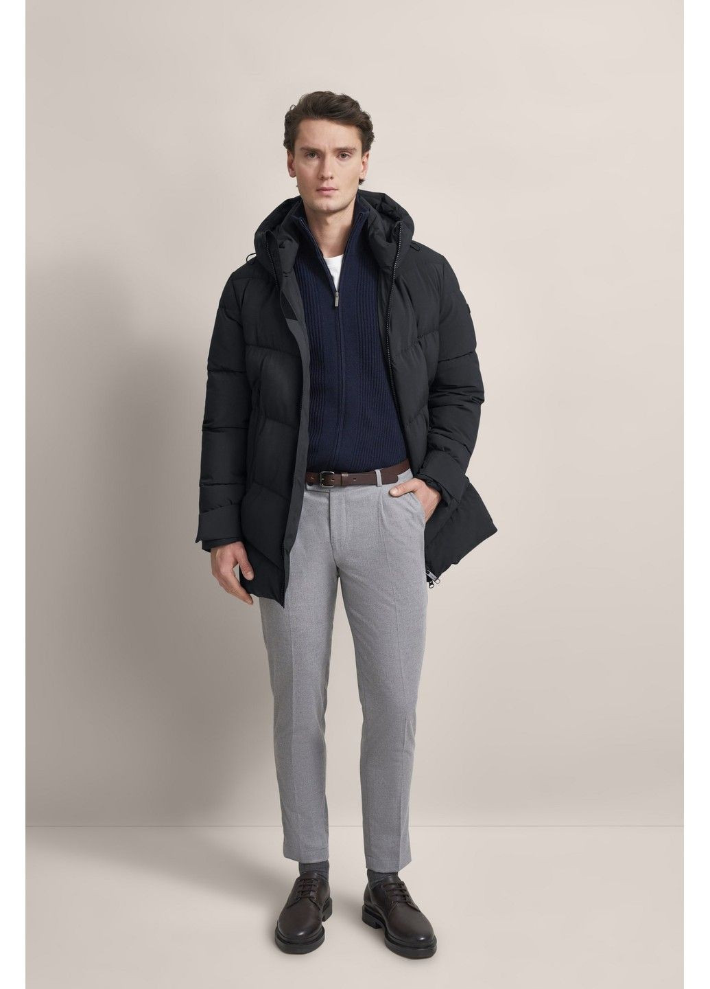 Синяя демисезонная мужская куртка синий Bugatti