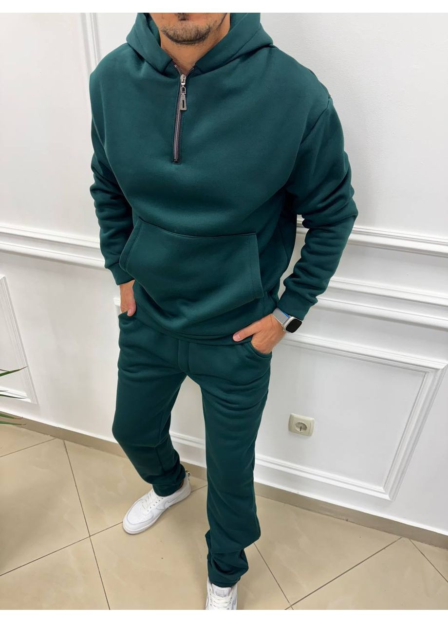 Смарагдовий демісезонний чоловічий костюм Garna