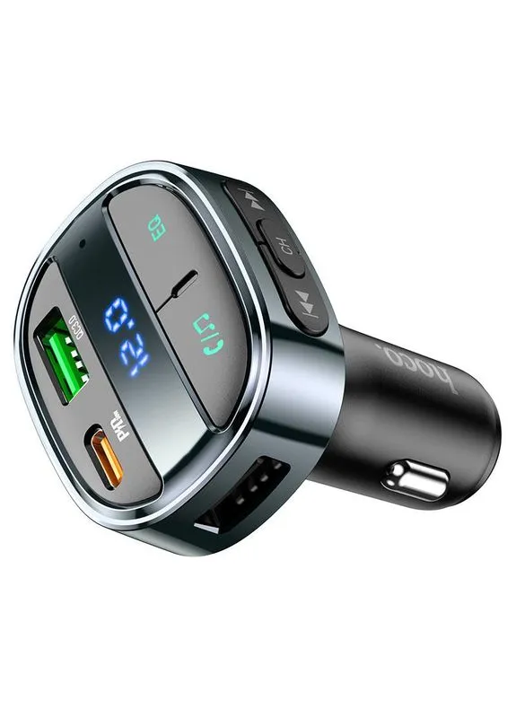 АЗП FM модулятор E70 PD30W+QC3.0 (1USB-A/1C) (Черный) 00057457 Hoco (392281459)