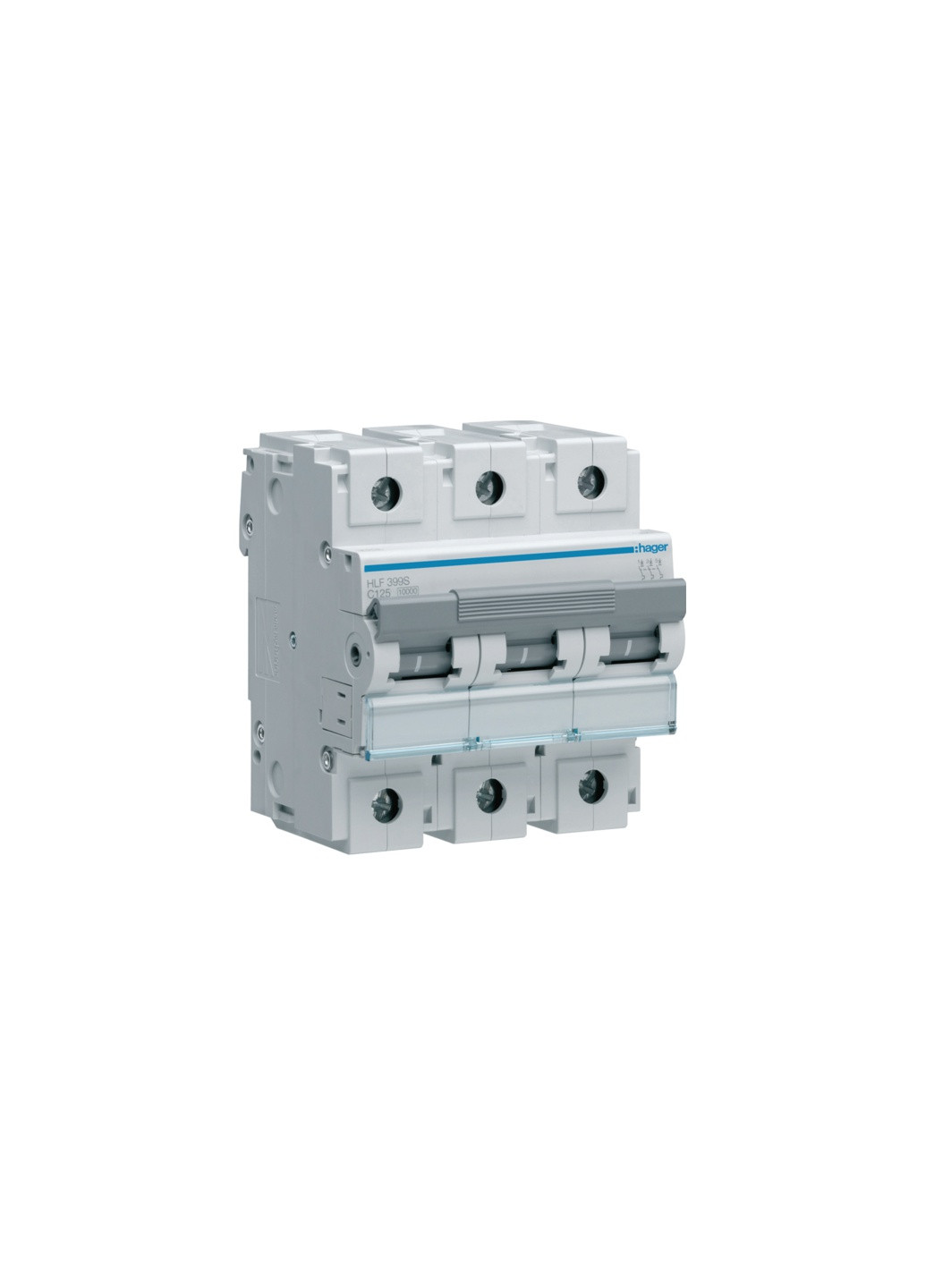 Вводный автомат трехполюсный 125А автоматический выключатель HLF399S 3P 10kA C-125A 4,5M (3856) Hager (295038013)