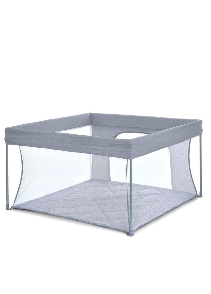 Дитячий манеж SWIFT 4 ME сірий 127х127 см ліжечко-люлька для дітей від 0,5 років ігровий куточок El Camino (368758113)