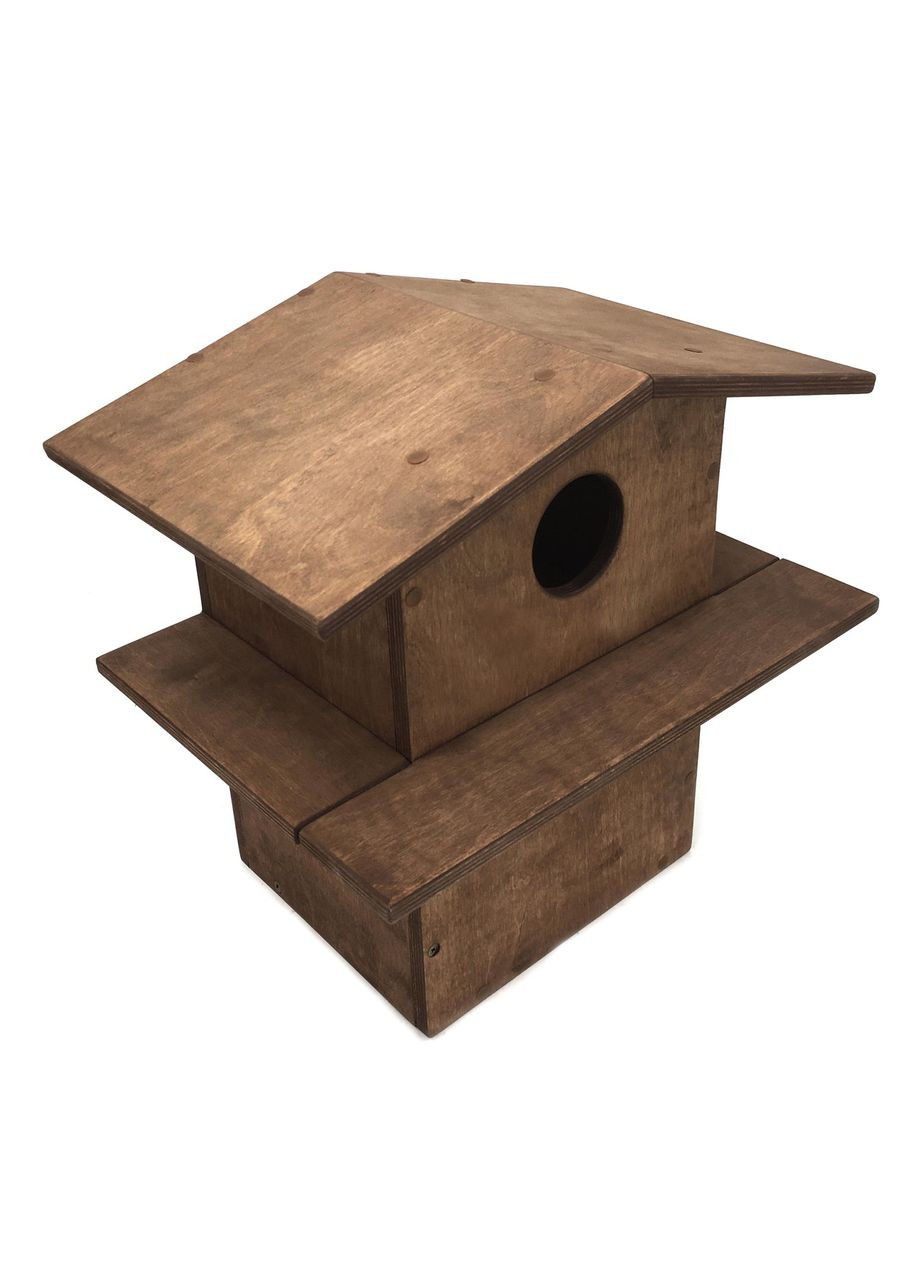 Будиночок для білок з дерева Манджур сепія (ДДБ-000808) No Brand (328605227)