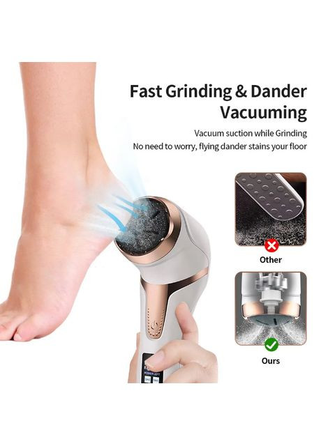 Електрична пилкапемза для п'ят для педикюру Rechargeable Callus Remover MT-510 з LCD дисплеєм Callusan (296107883)