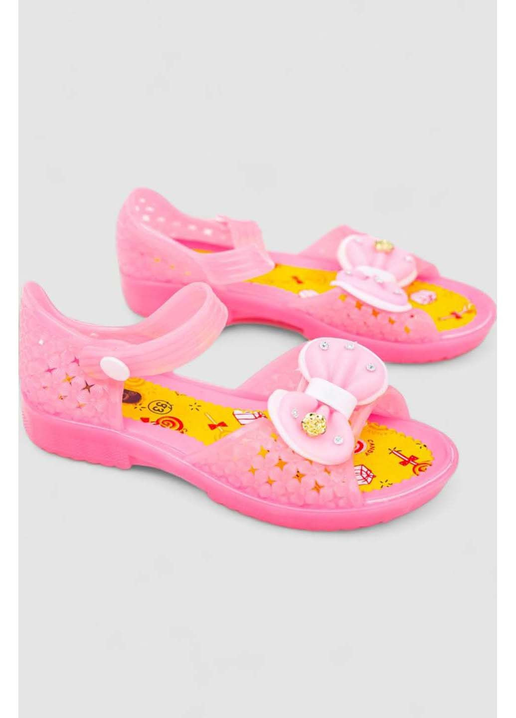 Розовые босоножки для девочки Bee